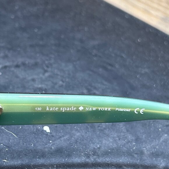 Kate Spade Akira/P/S Polarized Sunglasses Size 54-17-130 Tortoise & Green Frame - Picture 4 of 11